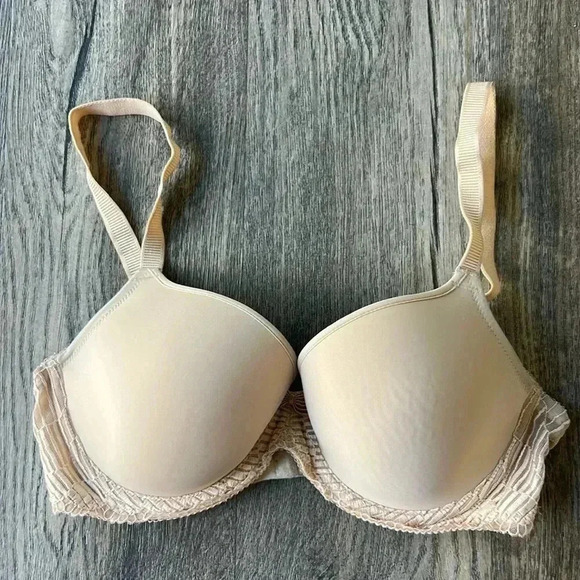 Wacoal Bra White Cream La Femme Contour Bra Size 34D Smooth Contour - Picture 2 of 9